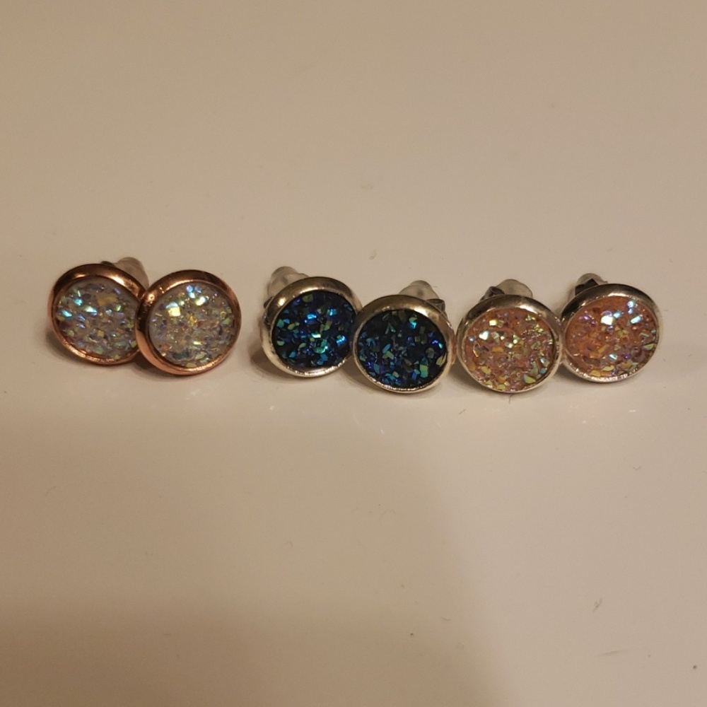 Loft Beautiful Geode earrings - Set of 3